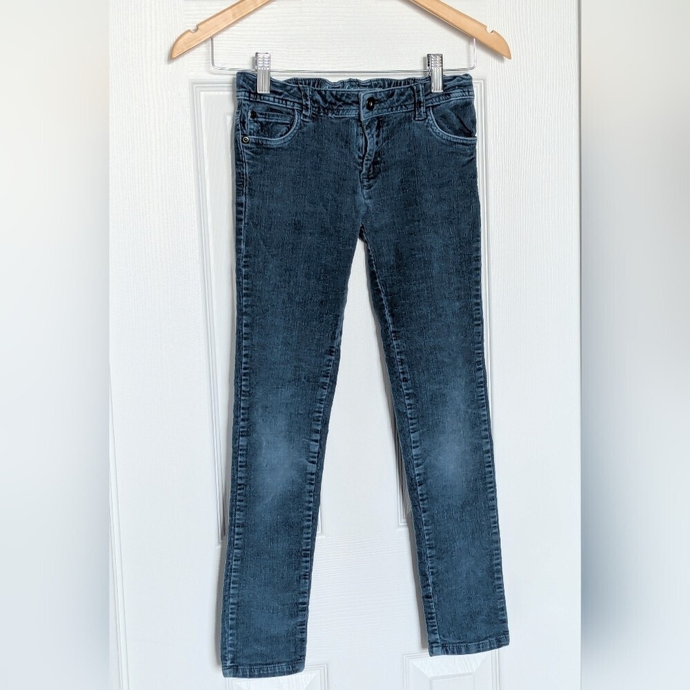 Joe Fresh Girls' (Size 10) Blue Adjustable Waist Corduroy Pants/Jeans/Bottoms